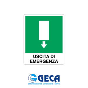 CARTELLO USCITA DI EMERGENZA