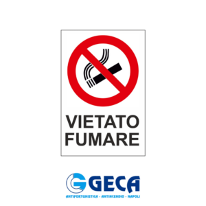 CARTELLO VIETATO FUMARE