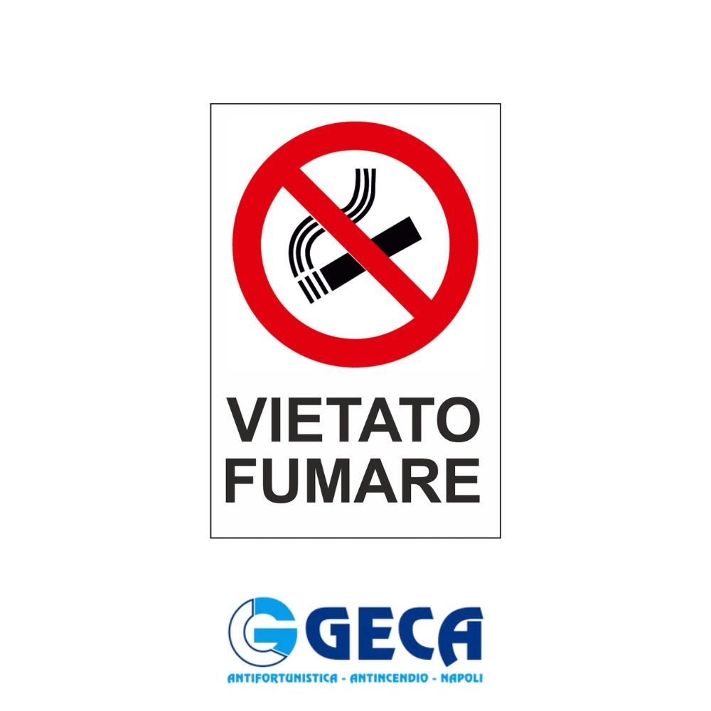 CARTELLO VIETATO FUMARE